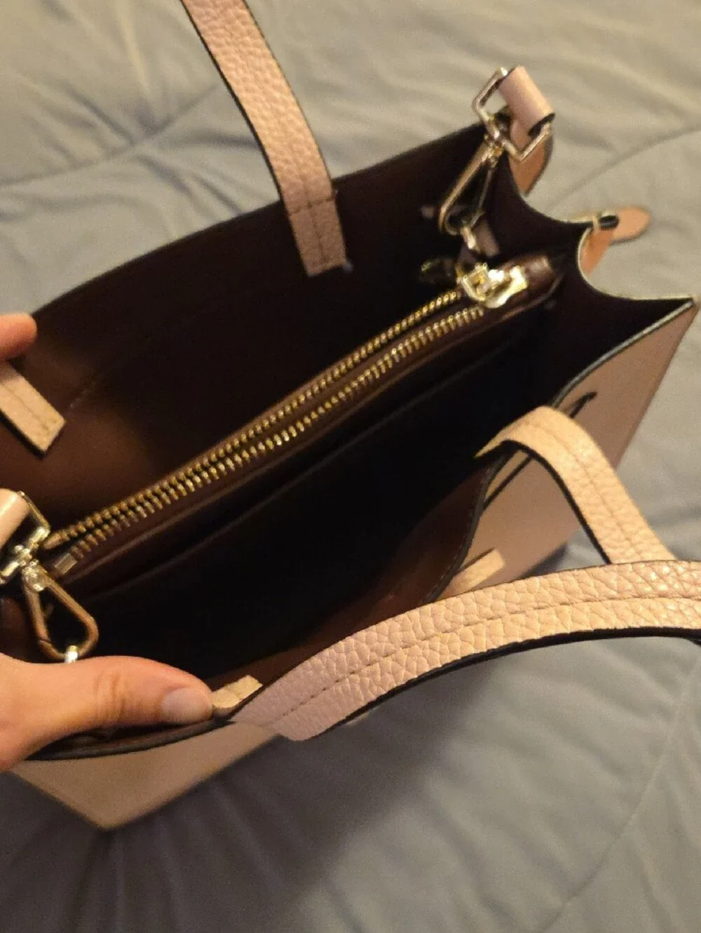 kate spade Pebbled Leather Tassel Satchel - Blush Pink - Never Used - Picture 3 of 4